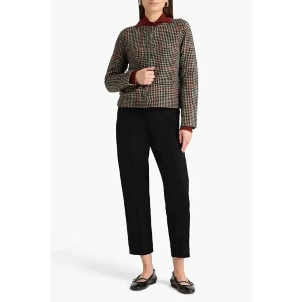 Vince Crepe Pull On Elegant Career Office Trouser Size 6 Small Black Minimalist